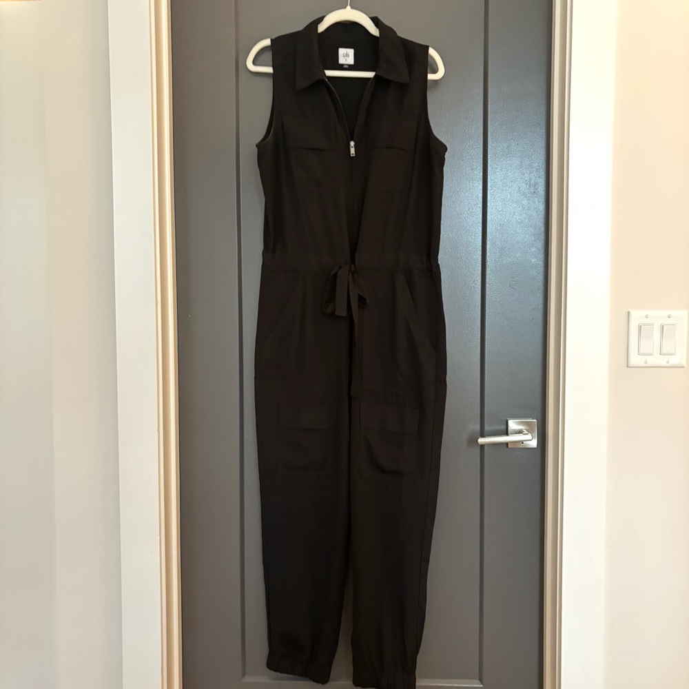CAbi Caper Black Utility Jumpsuit Medium